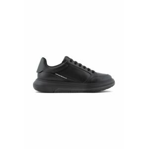 Kožené sneakers boty Emporio Armani černá barva, X4X633 XM964 K001