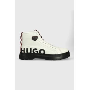 Kotníkové boty HUGO Urian pánské, šedá barva, 50498570