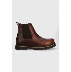 Kožené kotníkové boty Birkenstock Highwood pánské, hnědá barva, Highwood