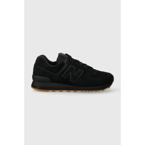 Sneakers boty New Balance U574NBB černá barva