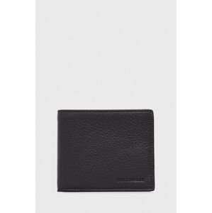 Kožená peněženka Coccinelle šedá barva
