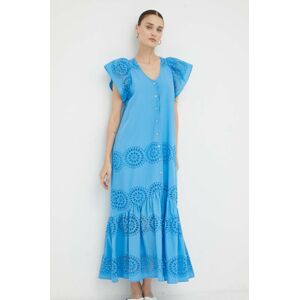 Bavlněné šaty Bruuns Bazaar maxi