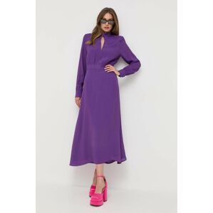 Šaty Ivy Oak fialová barva, maxi