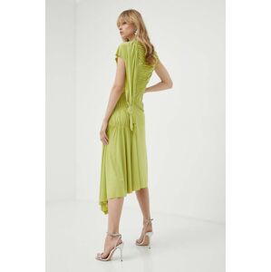 Šaty Victoria Beckham zelená barva, maxi