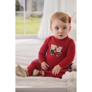 Kojenecká sukýnka Mayoral Newborn červená barva, mini, áčková