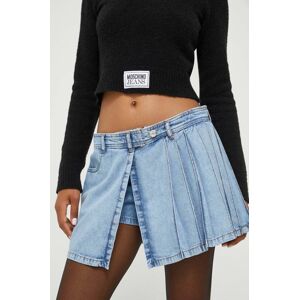 Džínová sukně Moschino Jeans mini, áčková