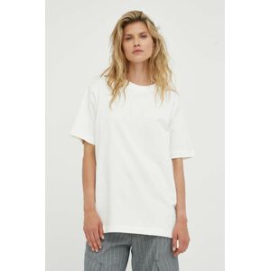 Bavlněné tričko By Malene Birger Fayeh bílá barva