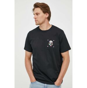 Bavlněné tričko PS Paul Smith tmavomodrá barva