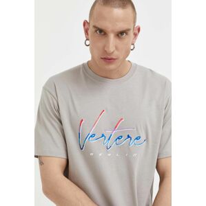 Bavlněné tričko Vertere Berlin béžová barva, s aplikací