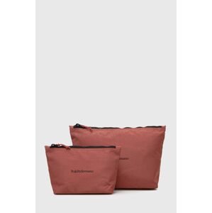 Kosmetická taška Peak Performance 2-pack růžová barva