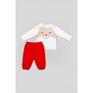 Dětské pyžamo zippy červená barva, s potiskem