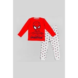 Dětské bavlněné pyžamo zippy červená barva, s potiskem