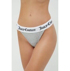 Kalhotky brazilky Juicy Couture Diddy šedá barva