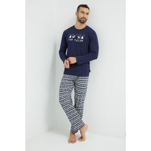 Bavlněné pyžamo Tom Tailor tmavomodrá barva
