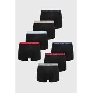 Boxerky Calvin Klein Underwear 7-pack pánské, černá barva