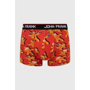 Boxerky John Frank pánské, červená barva