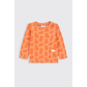 Dětský bavlněný dlouhý rukáv Coccodrillo oranžová barva