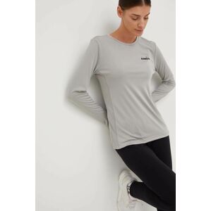 Běžecké triko s dlouhým rukávem Diadora Core šedá barva