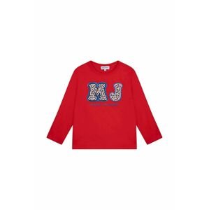 Dětská bavlněná košile s dlouhým rukávem Marc Jacobs červená barva