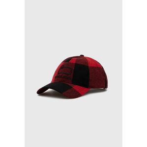 Vlněný klobouk Woolrich červená barva