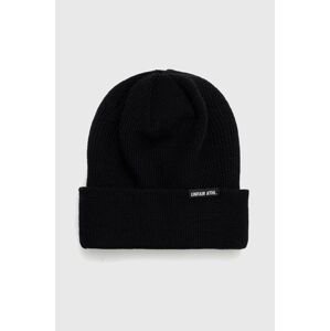 vlněný klobouk Unfair Athletics , černá barva, z husté pleteniny