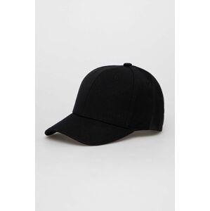 Čepice s vlněnou směsí Arkk Copenhagen černá barva