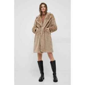 Kabát Vero Moda dámský, béžová barva, přechodný, oversize