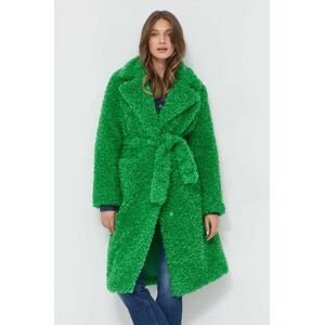Kabát Pinko dámský, zelená barva, přechodný
