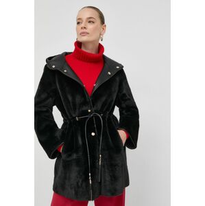 Kabát Luisa Spagnoli dámský, černá barva, přechodný