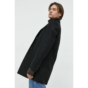 Kabát Produkt by Jack & Jones pánský, černá barva, přechodný