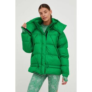 Sportovní bunda adidas by Stella McCartney zelená barva, oversize