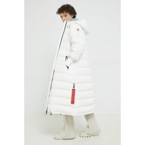 Péřová bunda After Label dámská, bílá barva, zimní