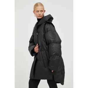 Péřová bunda MMC STUDIO Moonwalk dámská, černá barva, zimní, oversize