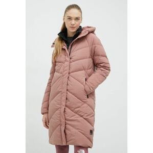 Péřová bunda Jack Wolfskin dámská, růžová barva, zimní