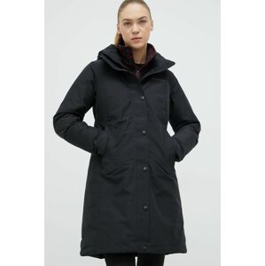 Péřová bunda Marmot Chalsea dámská, černá barva, zimní