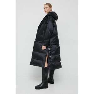 Péřová bunda Tiffi dámská, černá barva, zimní, oversize