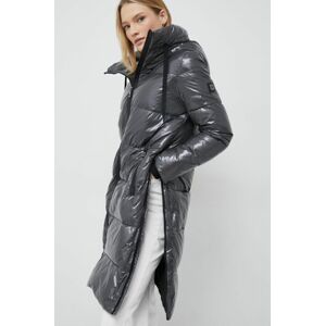 Péřová bunda Tiffi dámská, šedá barva, zimní