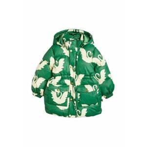 Dětská bunda Mini Rodini zelená barva