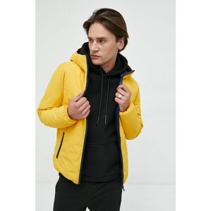 Oboustranná bunda Produkt by Jack & Jones pánská, žlutá barva, přechodná