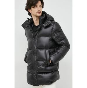 Péřová bunda Hetrego pánská, černá barva, zimní