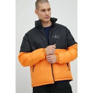 Oboustranná bunda Helly Hansen pánská, oranžová barva, zimní