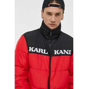 Oboustranná bunda Karl Kani pánská, černá barva, zimní