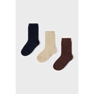 Dětské ponožky Mayoral hnědá barva