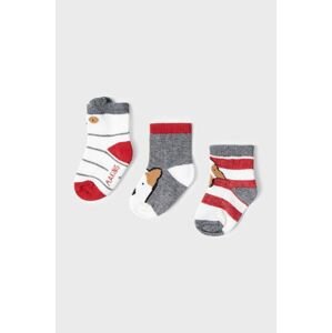 Dětské ponožky Mayoral Newborn ( 3-pak) červená barva