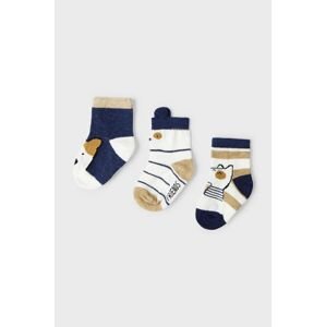 Dětské ponožky Mayoral Newborn ( 3-pak) tmavomodrá barva