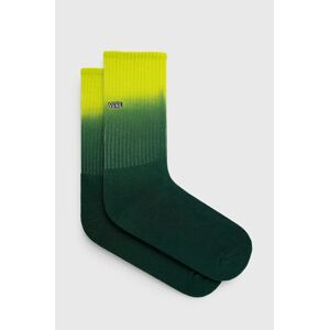 Dětské ponožky Vans zelená barva