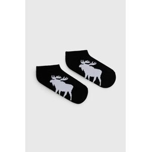 Dětské ponožky Abercrombie & Fitch (5-pak) černá barva