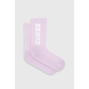 Ponožky Guess dámské, fialová barva