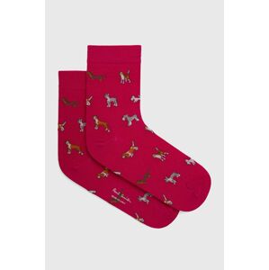 Ponožky Paul Smith dámské, růžová barva