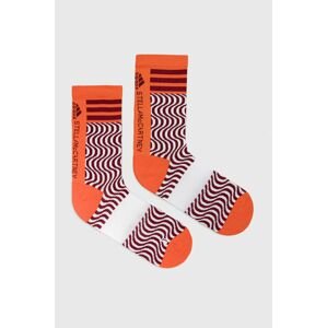 Ponožky adidas by Stella McCartney dámské, oranžová barva